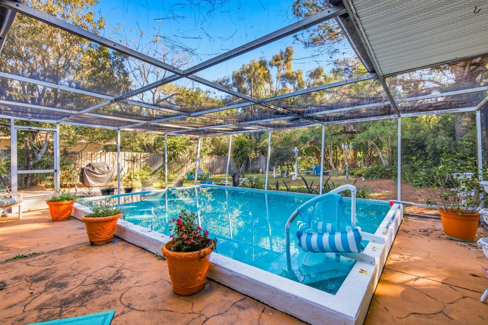 pool patio & enclosure
