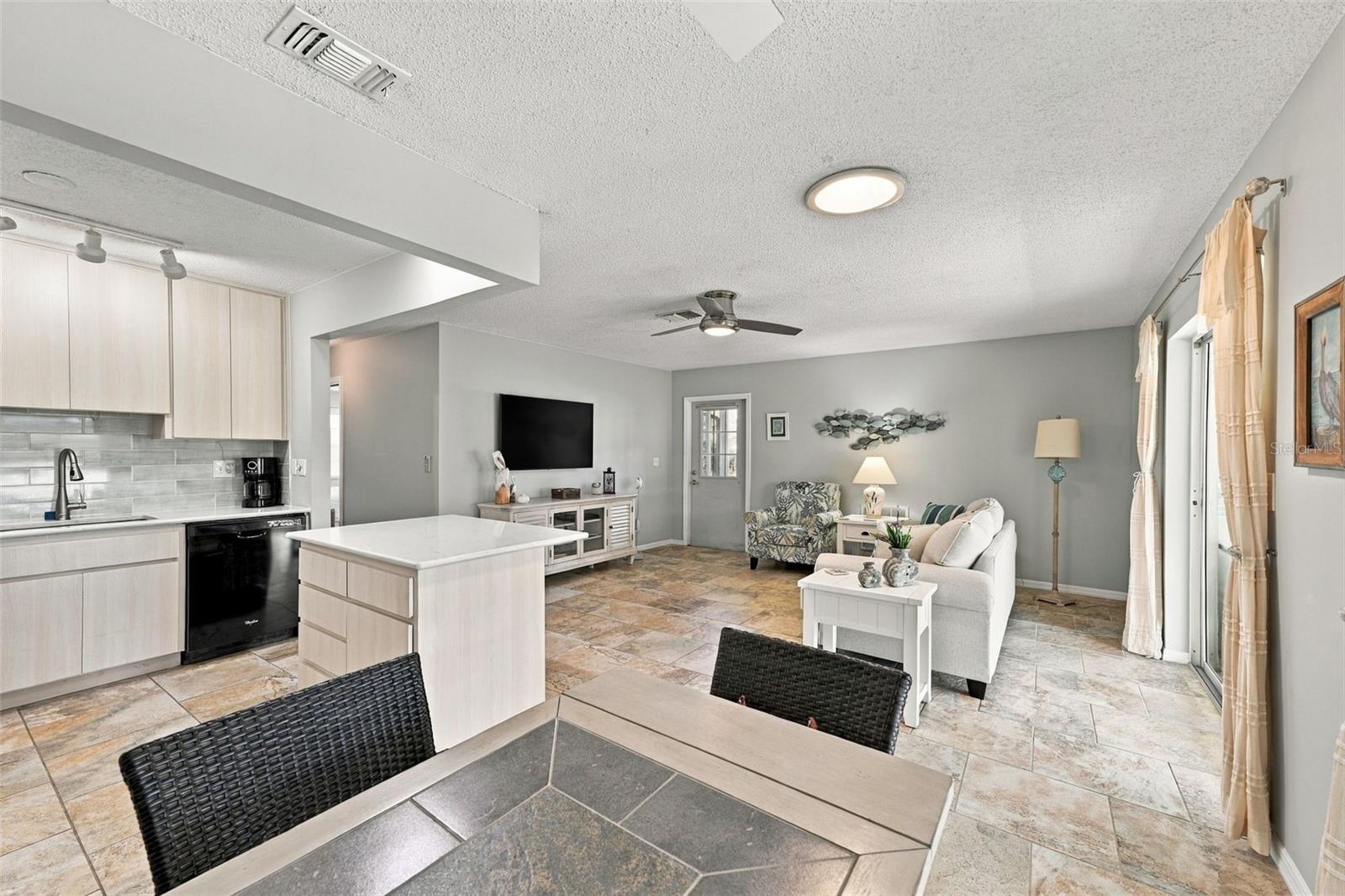 Dining, Kitchen, Living Room