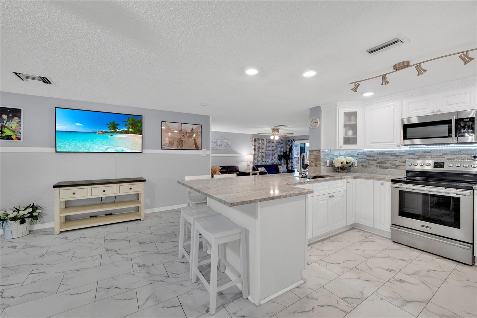 Open Floor Plan ~ Stone Counters