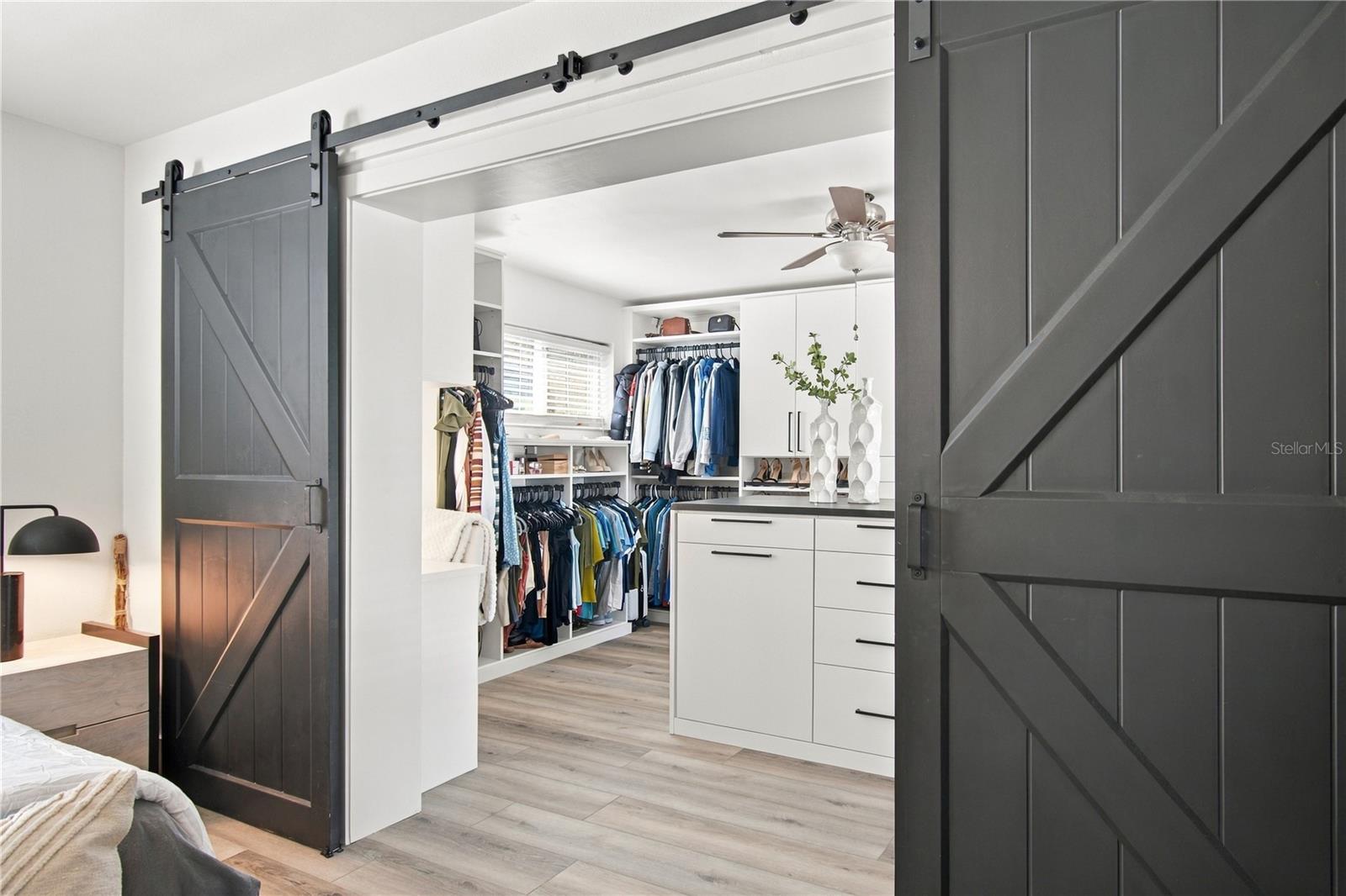 Primary Closet with California Closets