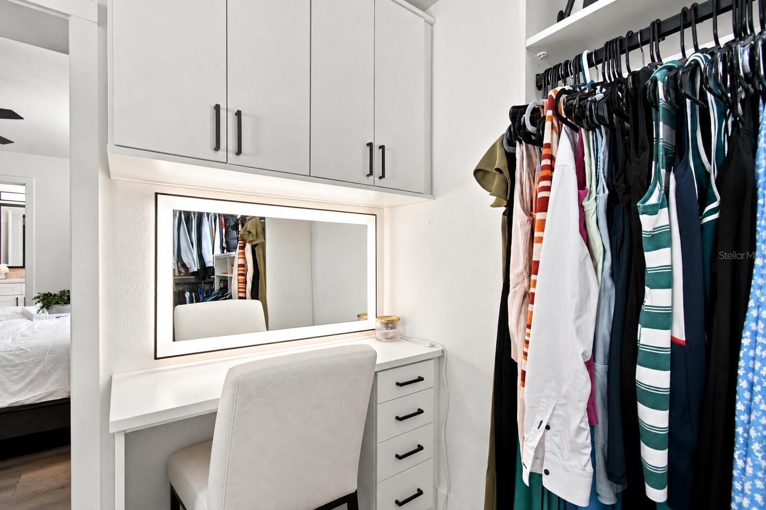 Built-in Makeup Vanity