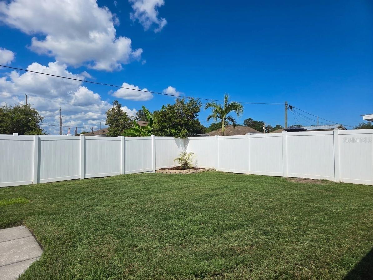 Fenced Backyard