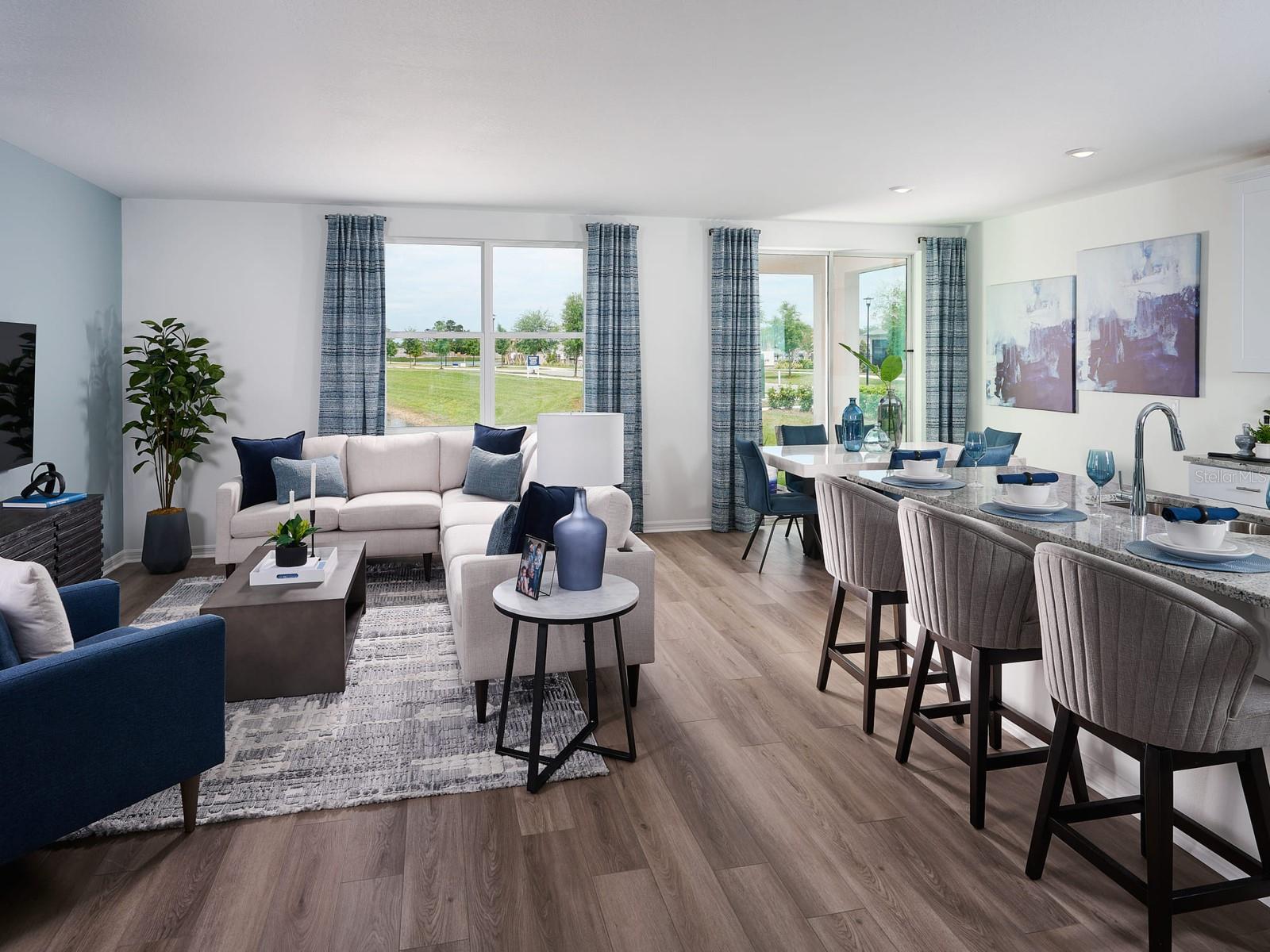 Welcome to Hamilton Bluff, where spacious living and timeless style come together in a thoughtfully designed home. This versatile floorplan features four generously sized bedrooms, three full baths, and a welcoming family room, offering exceptional flexibility for growing families and modern lifestyles. At the heart of the home, the open-concept kitchen seamlessly connects to the dining area and expansive great room, creating an inviting space perfect for entertaining, hosting celebrations, or enjoying everyday moments with loved ones. Designed with both comfort and functionality in mind, this beautifully crafted home offers the perfect balance of warmth, convenience, and contemporary appeal.