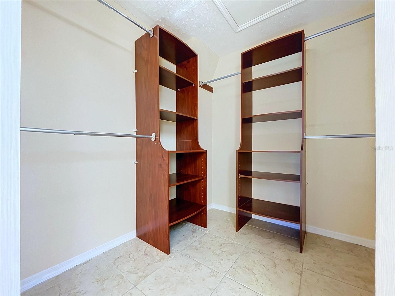 Primary walk in closet
