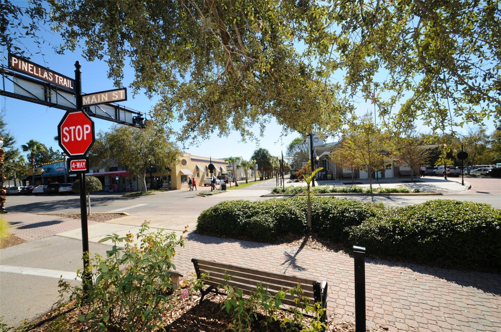 Downtown Dunedin and Pinellas Trail