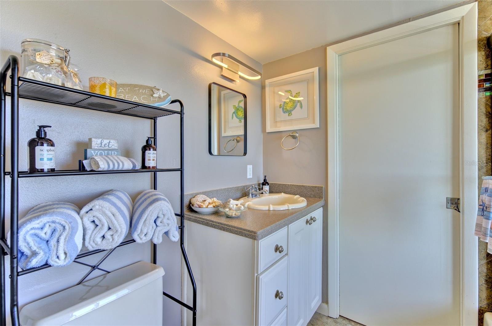 Jack and Jill guest bathroom