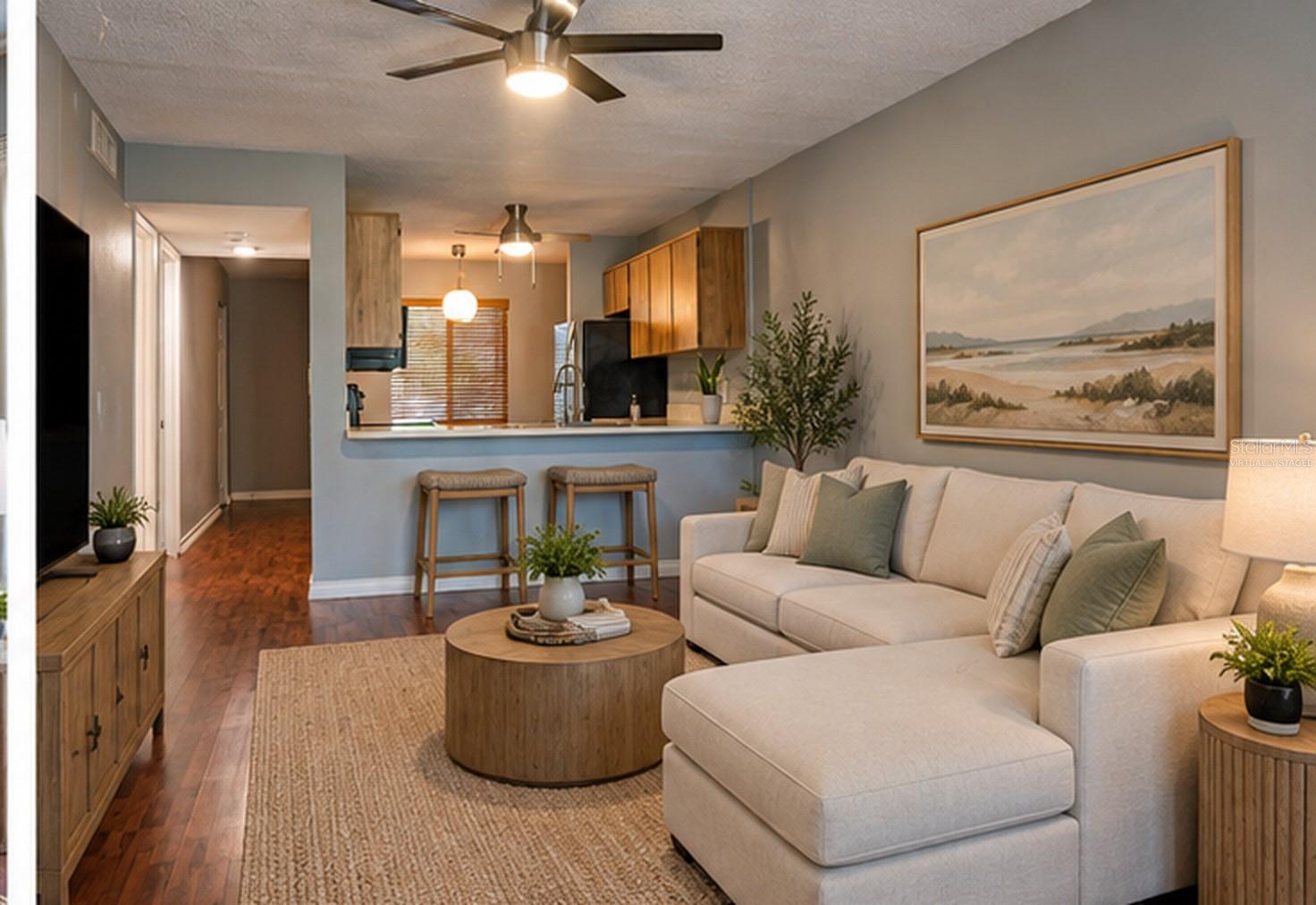 *Virtually Staged Living Room