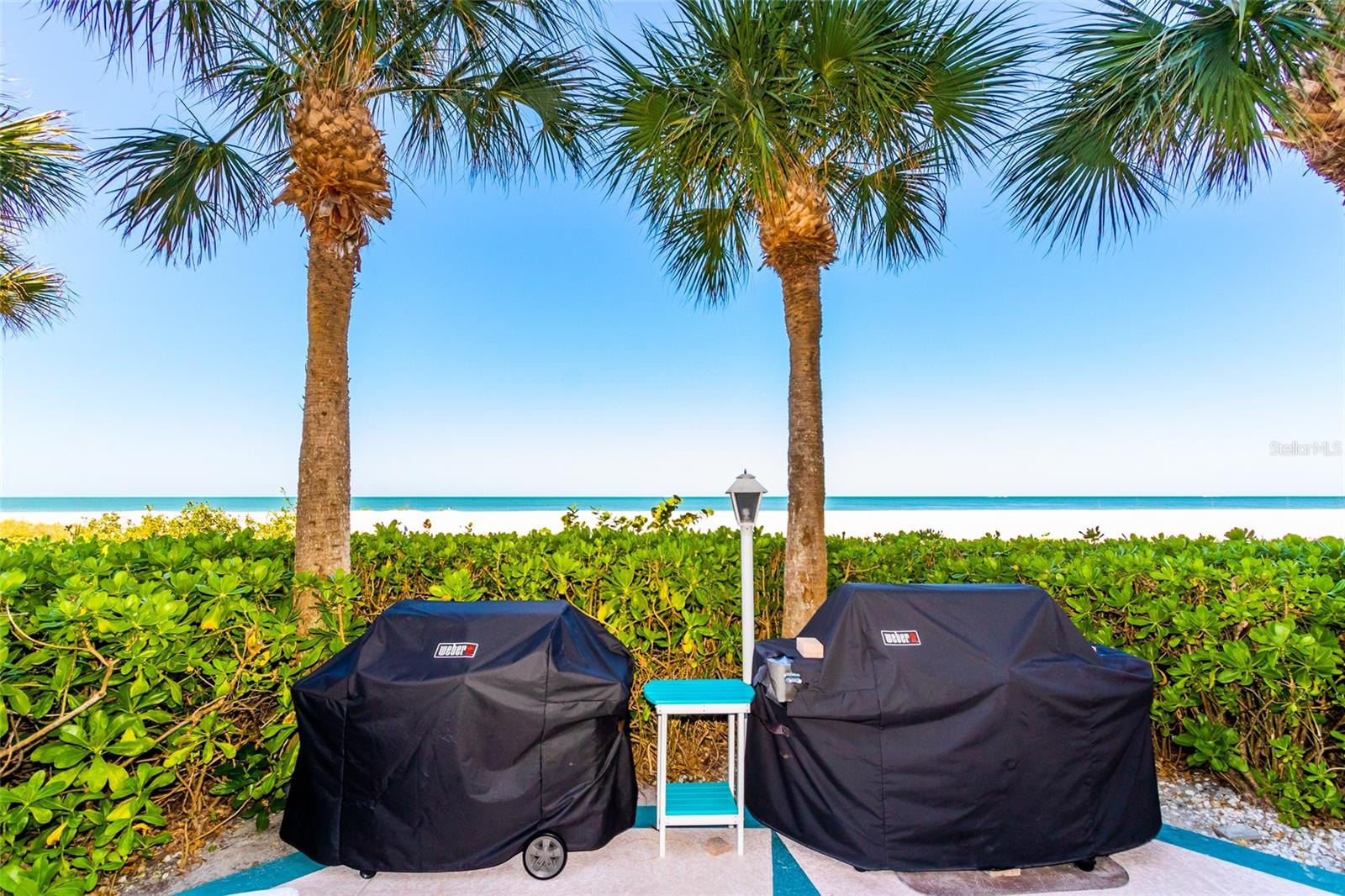 Double Weber Grills Beachside