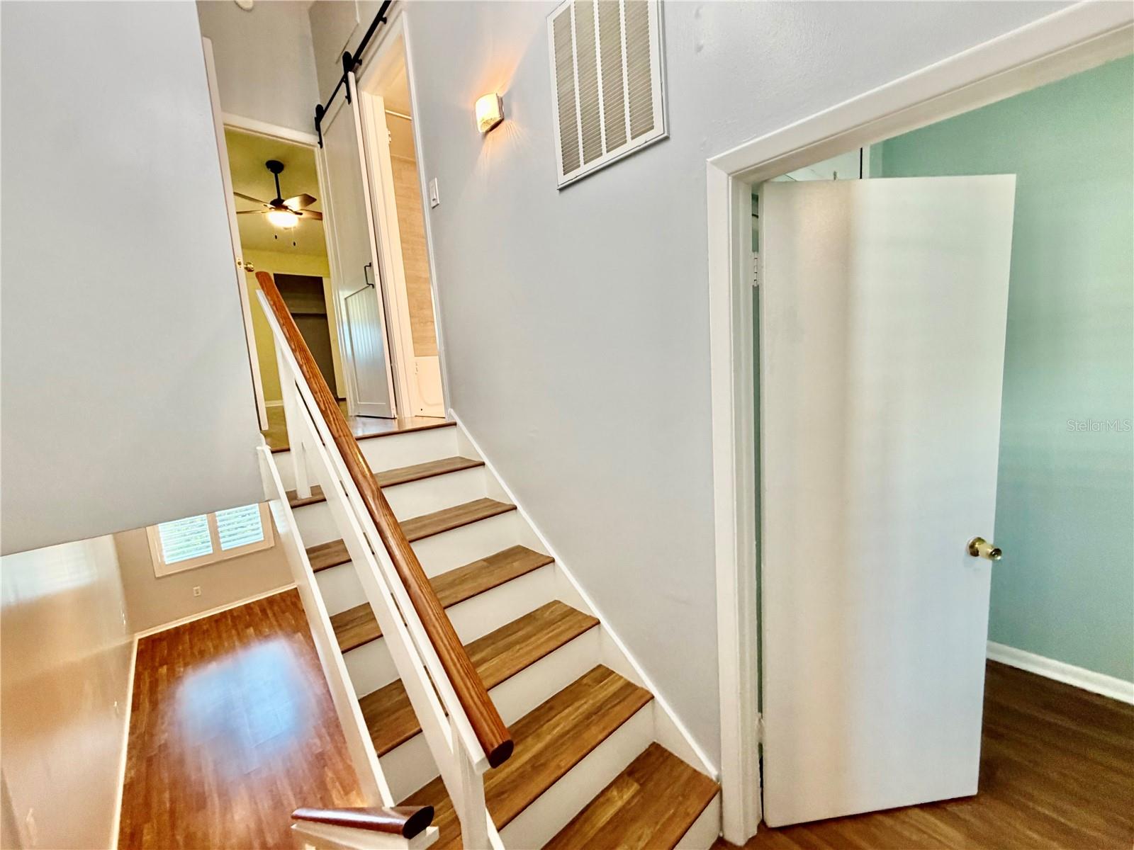 This shows that the bedrooms are each on their own split floor