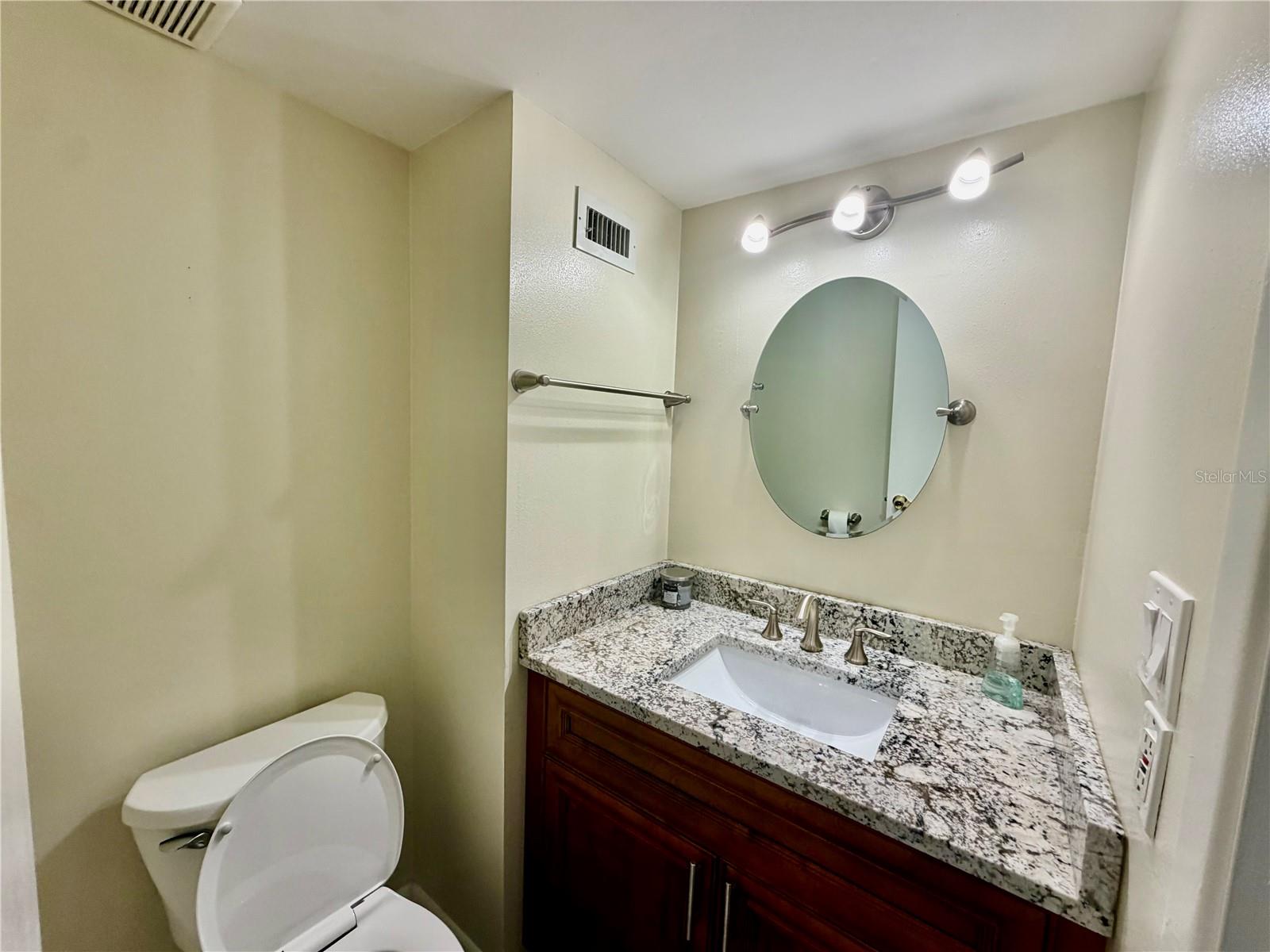 This is the downstairs bathroom, the half bath