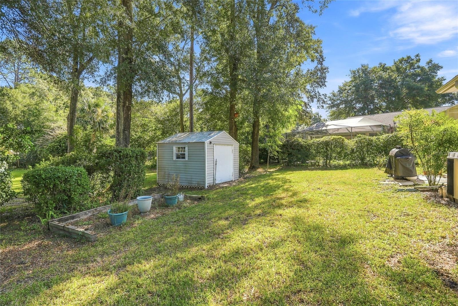 shed conveys and is "grandfathered in"