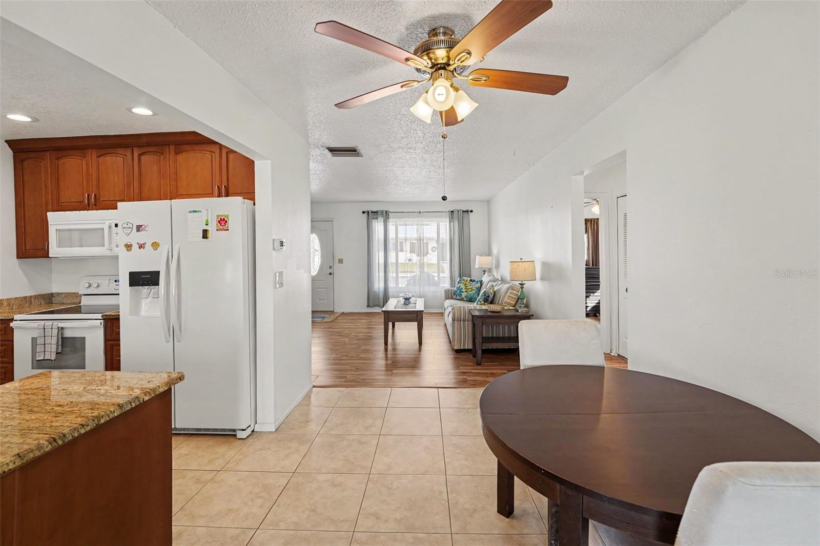 Dining Area with Ceiling Fan