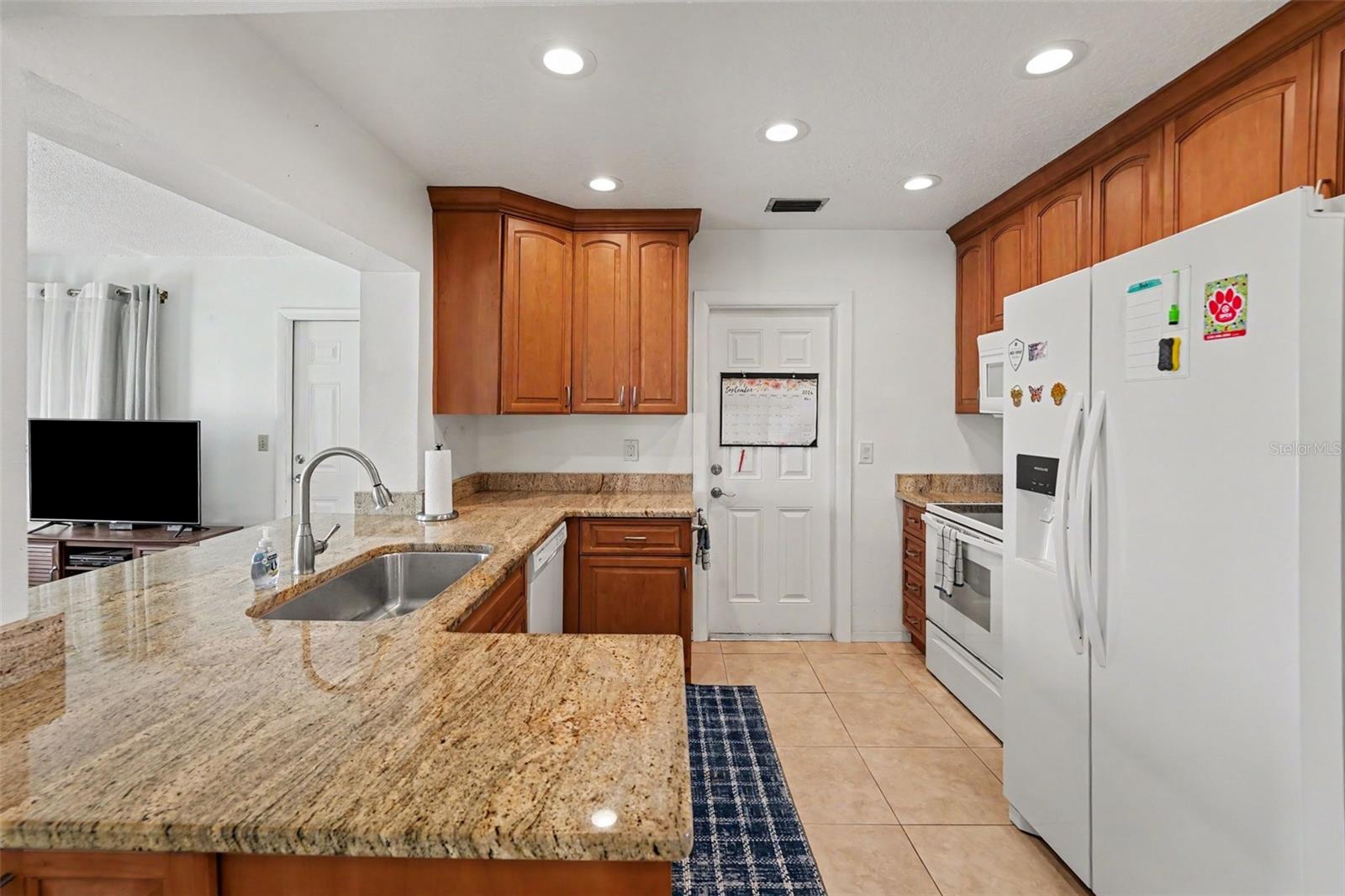 Kitchen with Granite Counter Tops