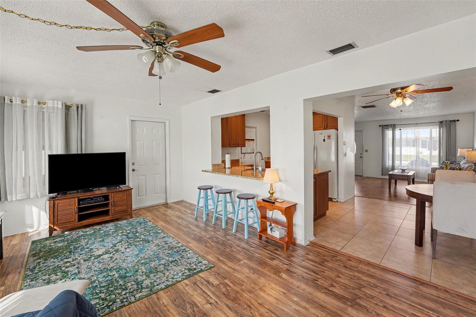 Florida Room with Ceiling Fan