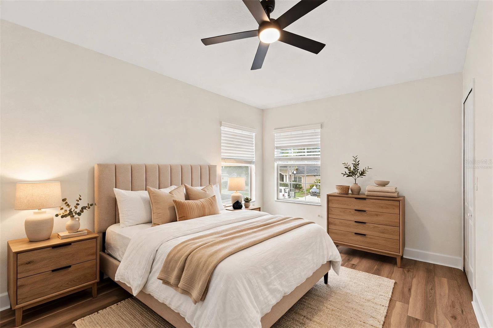 Bedroom (Virtually Staged)