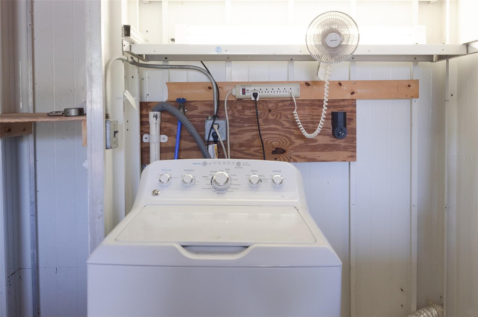 Laundry Room inside storage shed