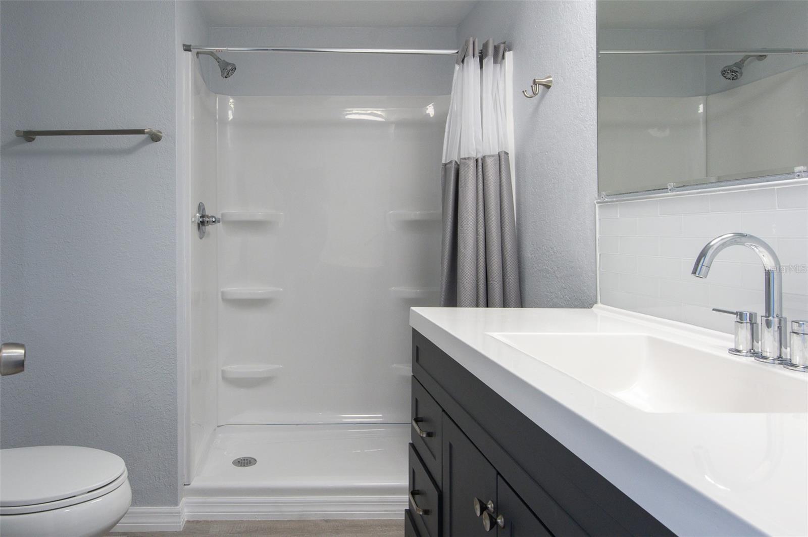 Main Bathroom  with walkin shower