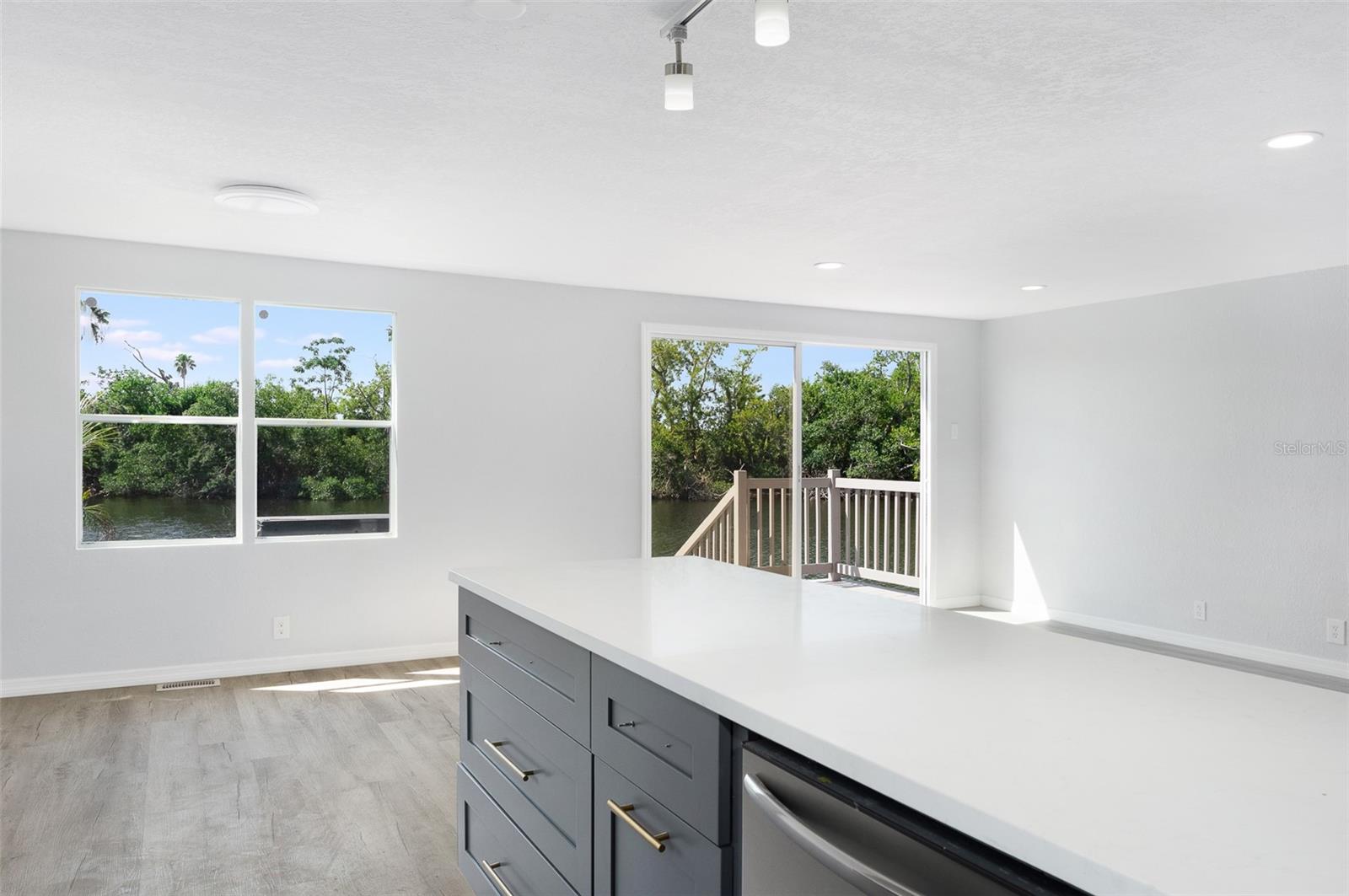 kitchen facing waterfront via diningroom and livingroom kitchen facing waterfront via diningroom and livingroom