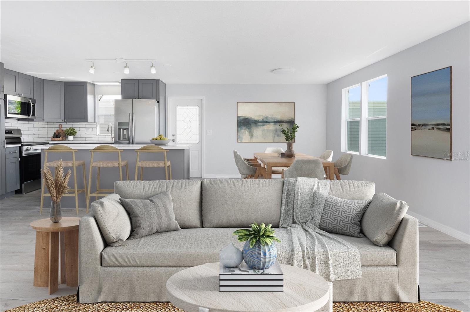 livingroom - Virtually staged
