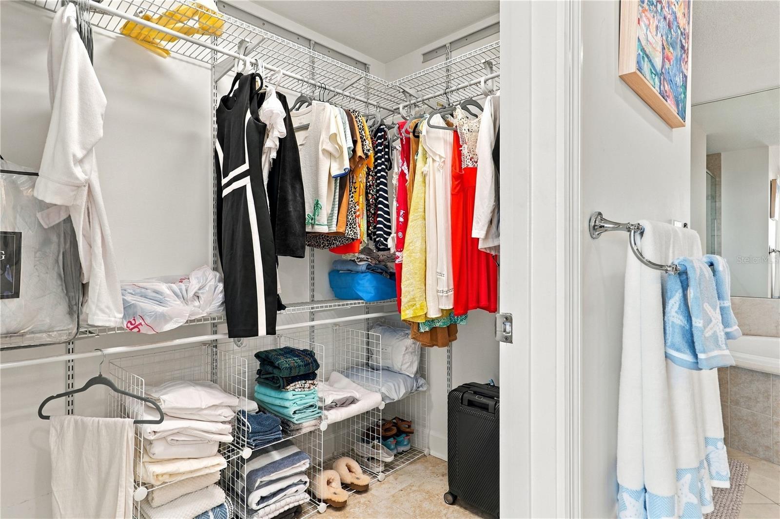 Primary walk-in closet
