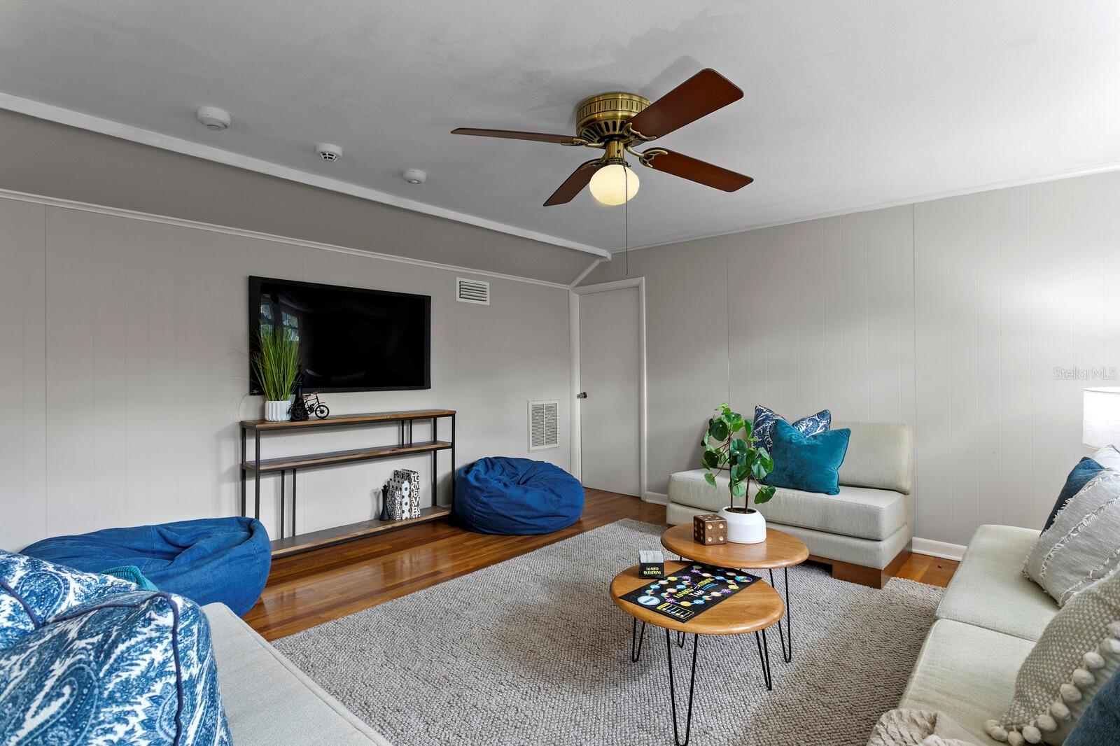 Upstairs bonus room.