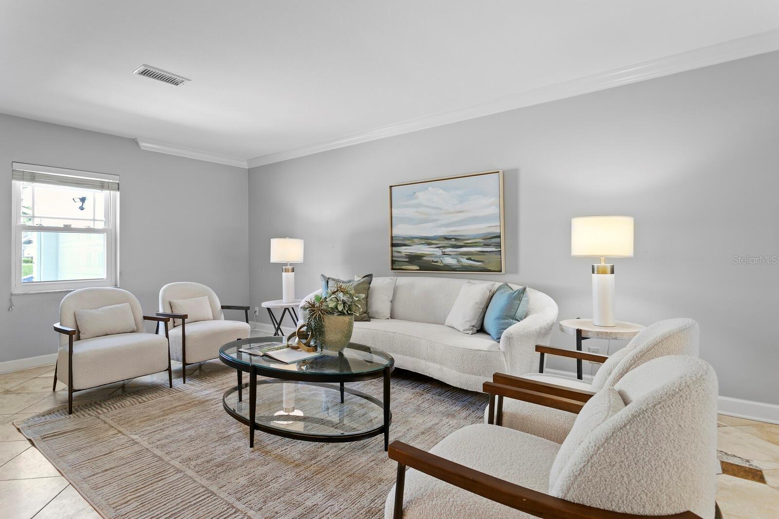 Nice light in the living room.