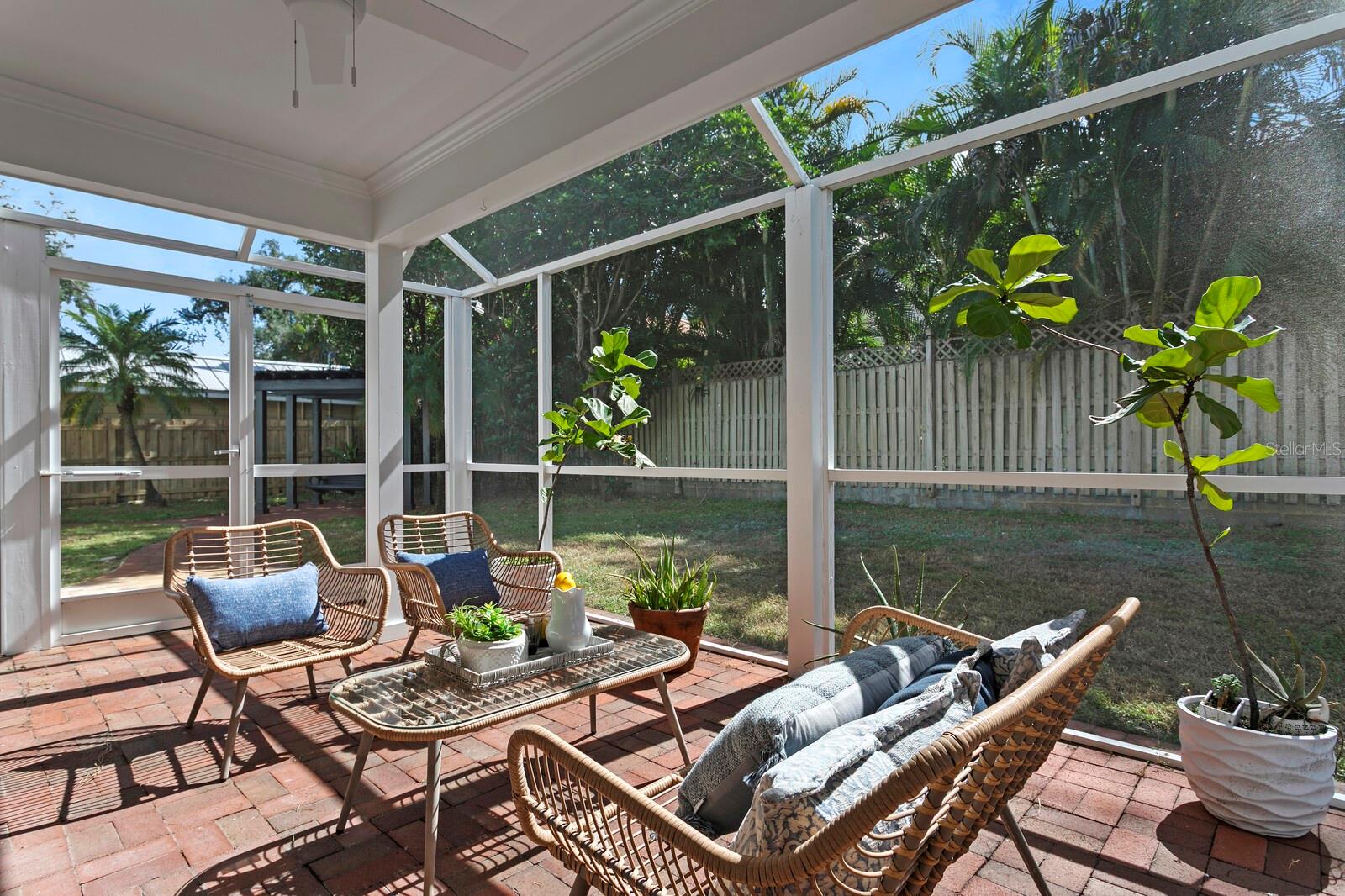 Nice outside area.