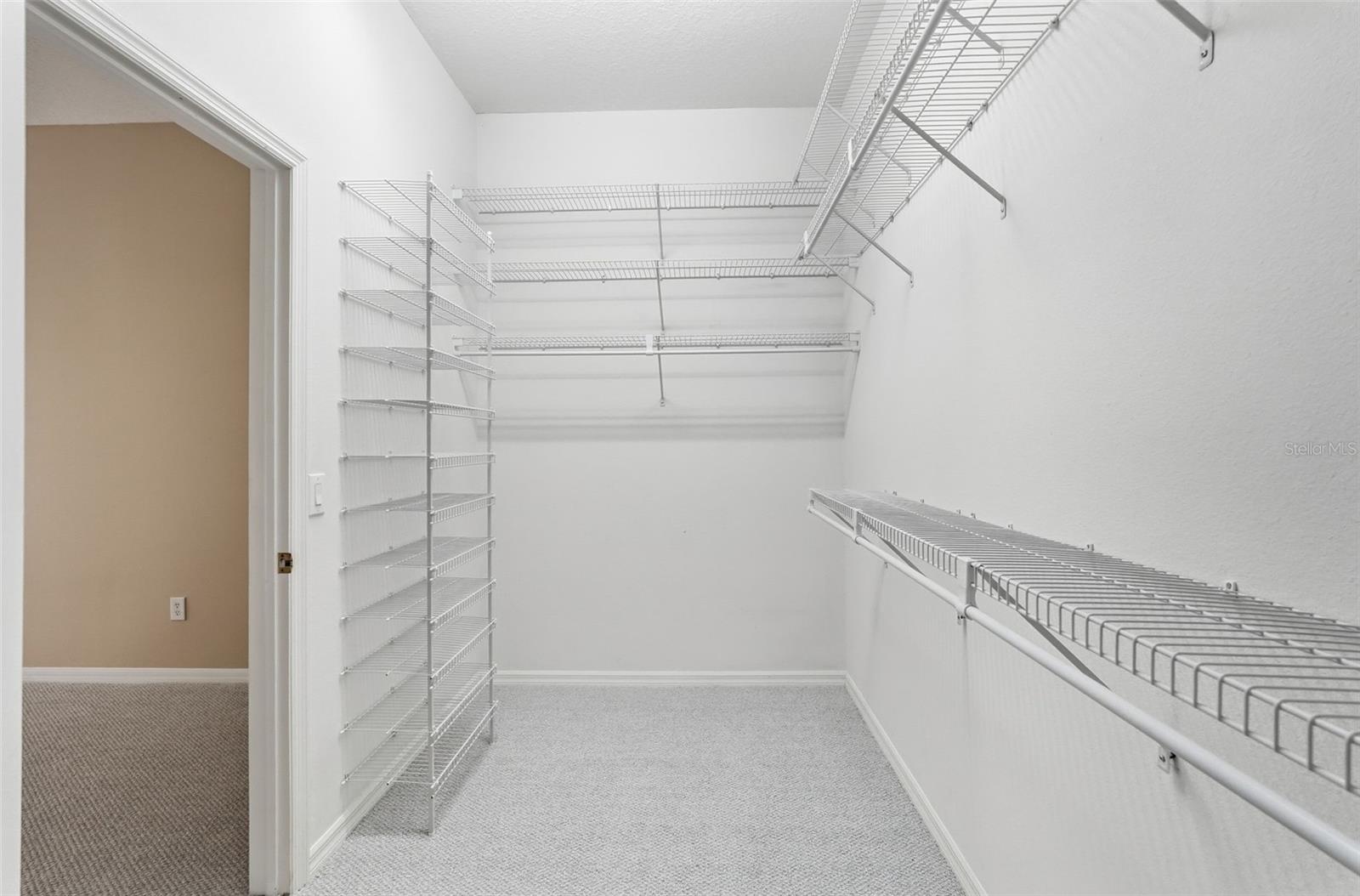 Large walk in closet
