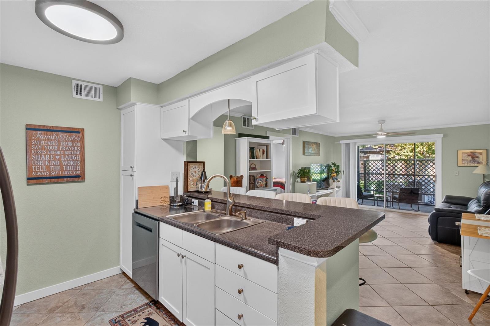 Open Floor plan view from front door
