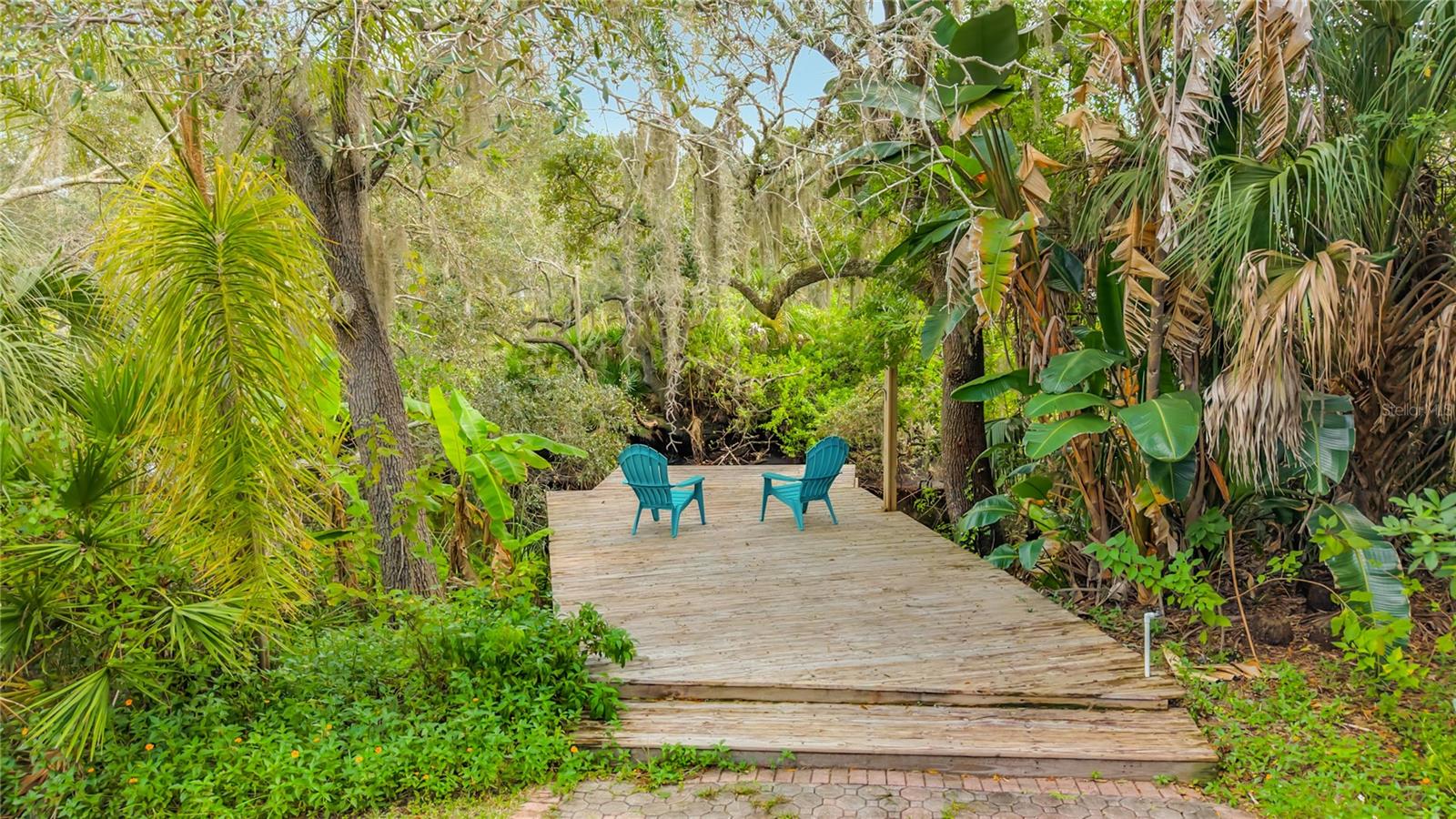 Dock overlooking Brooker Creek