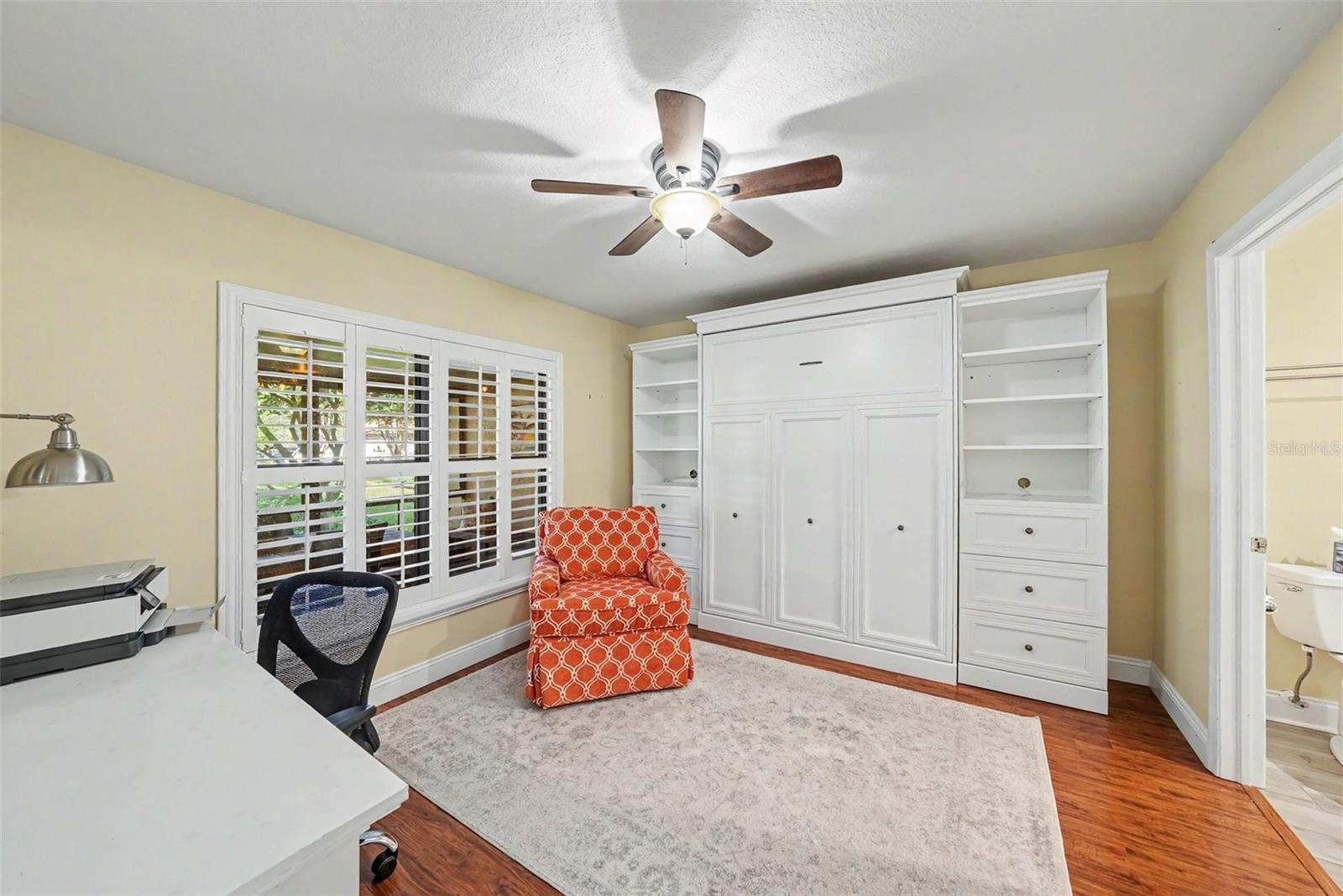 1st floor bedroom with built-in