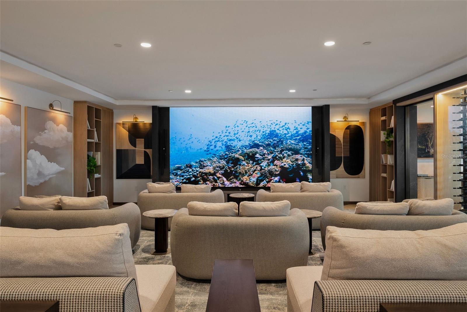 Third floor theatre room
