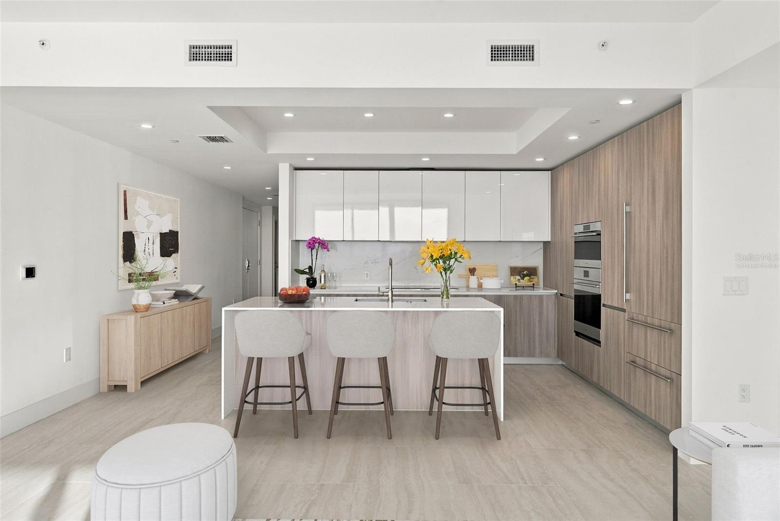 Kitchen-virtually staged
