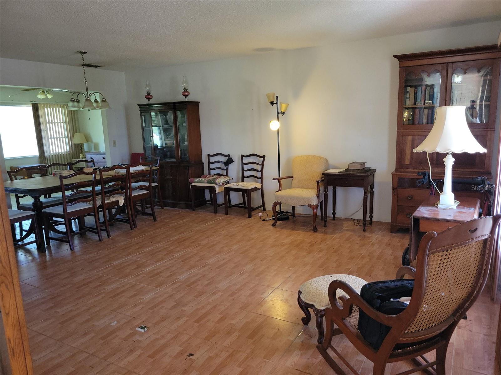 Living room and dining room Living room and dining room