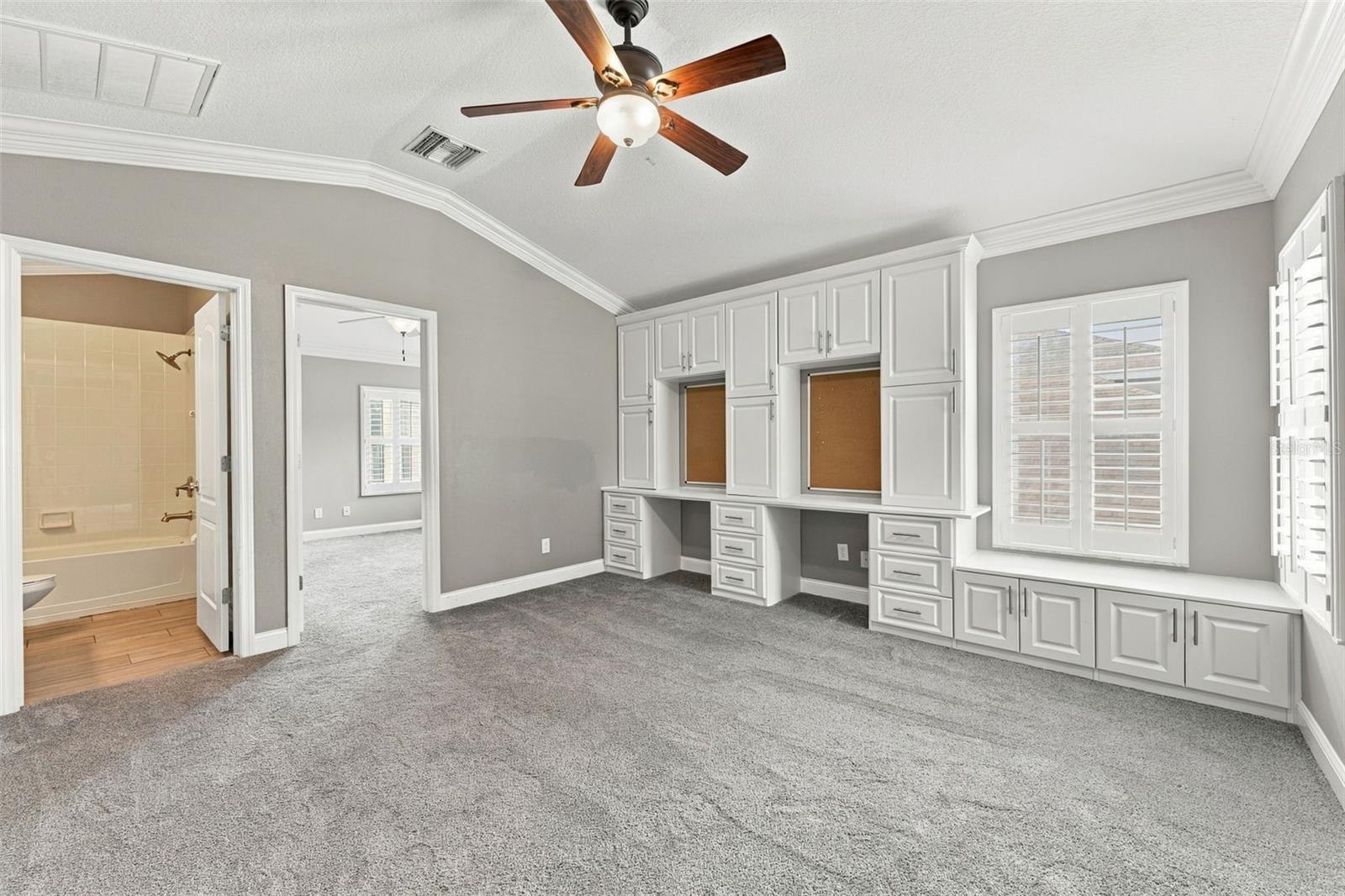 Bonus Room with Built In Desk