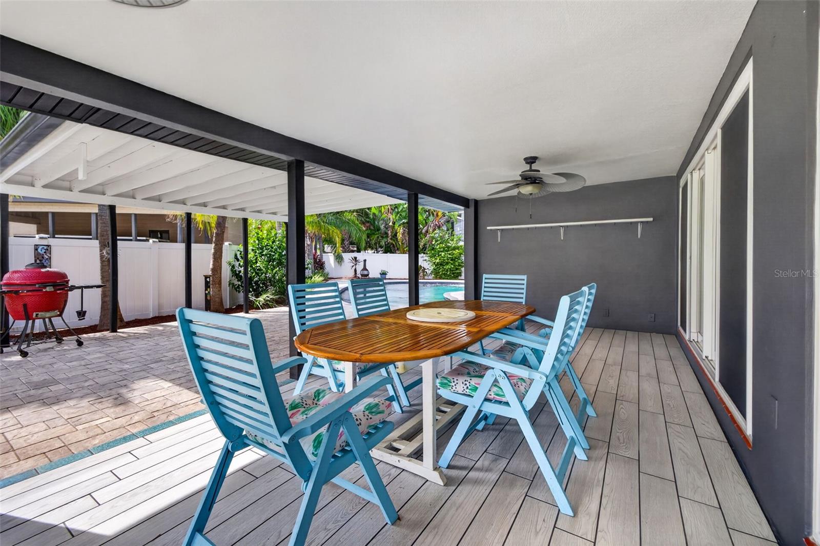 Covered back patio