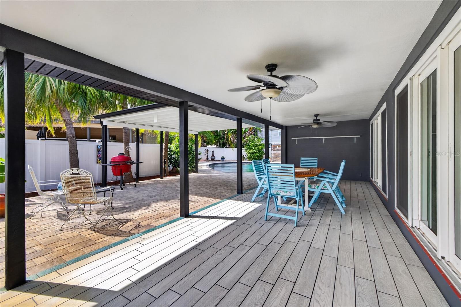 Covered back patio
