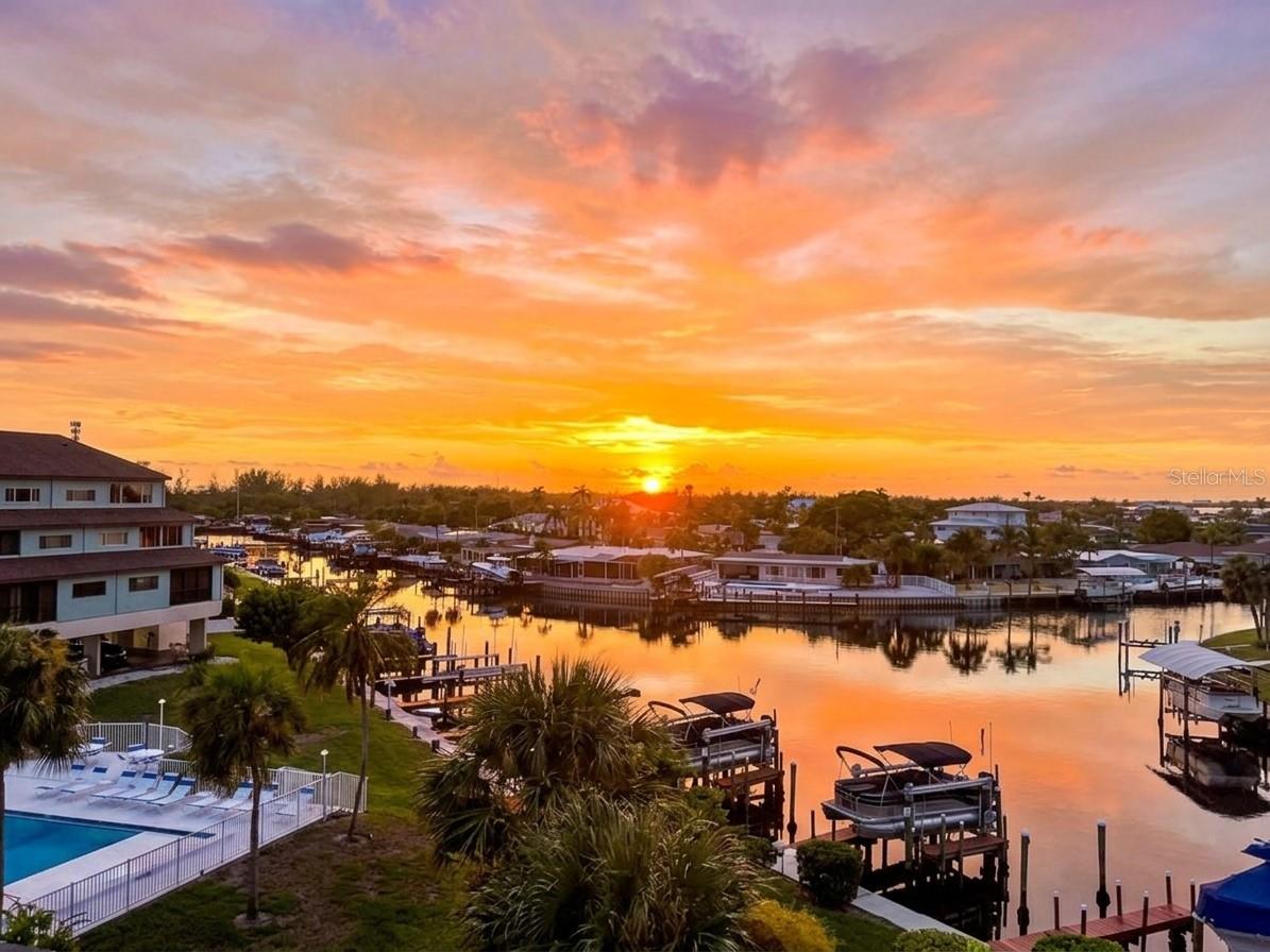 Sunset view from the Dining Room!