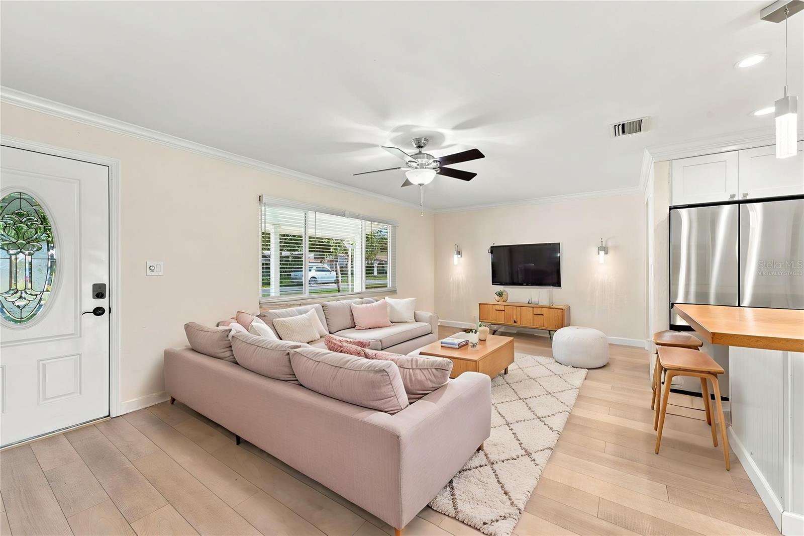 Virtually Staged Living Room
