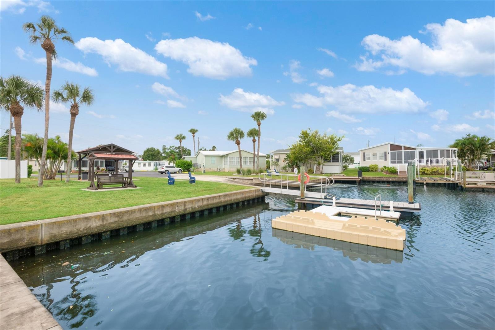 One of two boat ramps