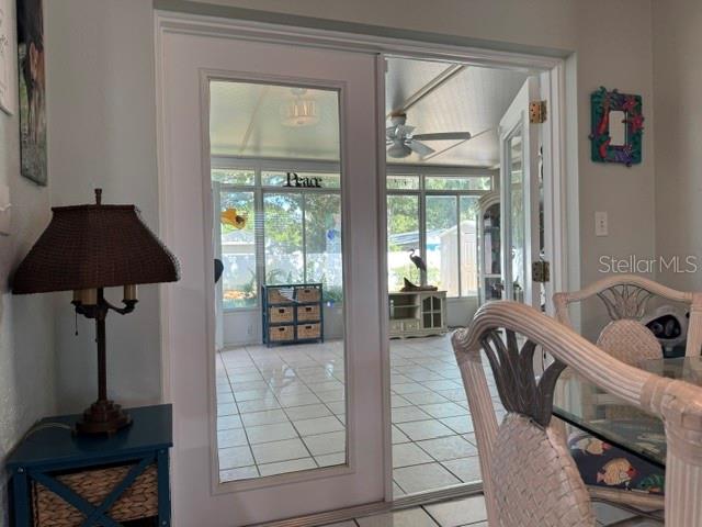 French doors to Sunroom