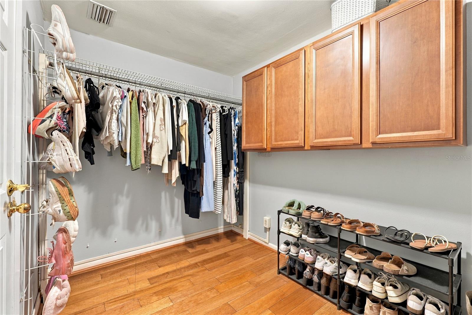 walk in primary closet
