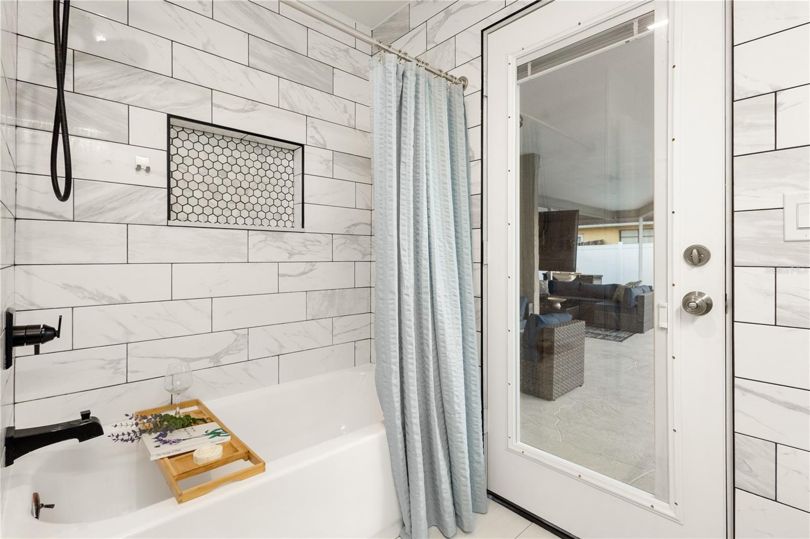 GUEST BATH WITH POOL ACCESS