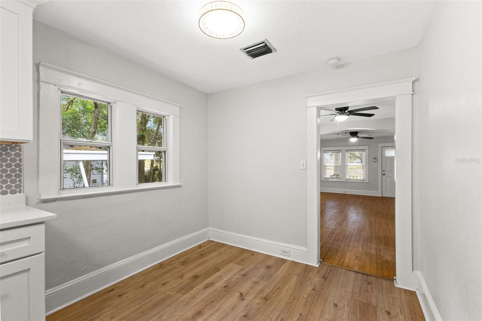 Dining area in kitchen