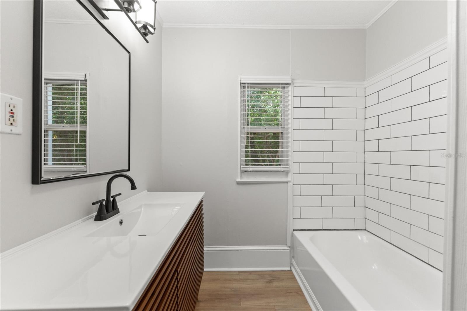 Hallway bathroom