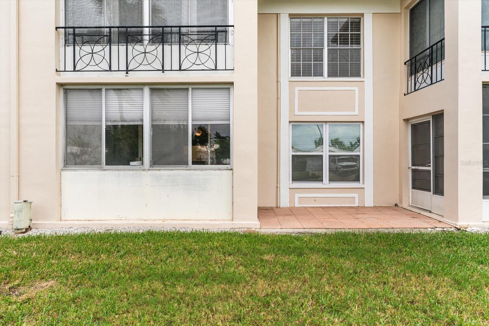 Rear entry to the condo.
