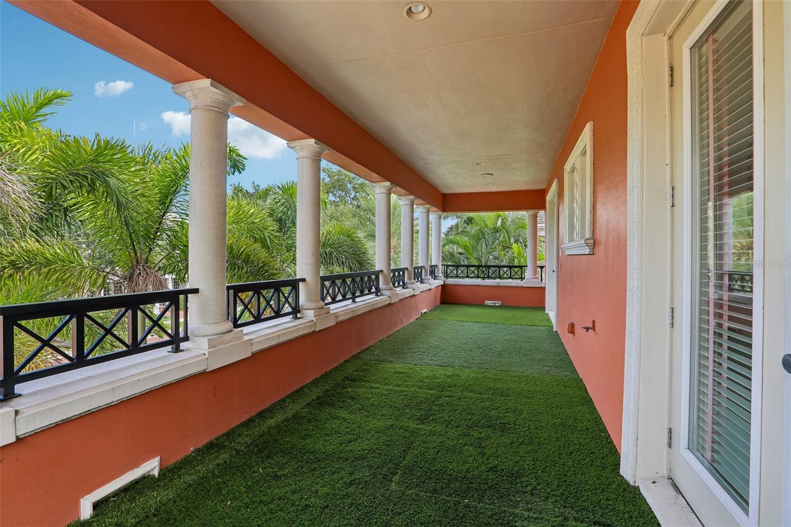 Private ablcony for upstairs bedroom suites
