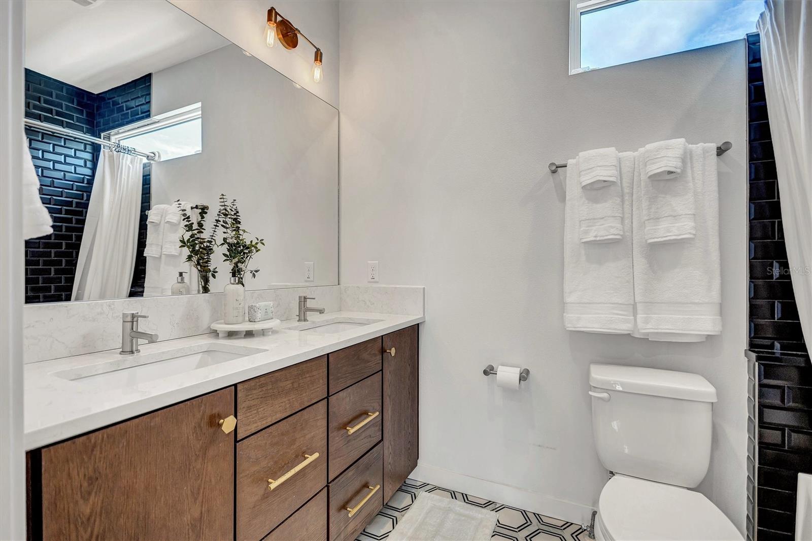 Double sink master vanity.