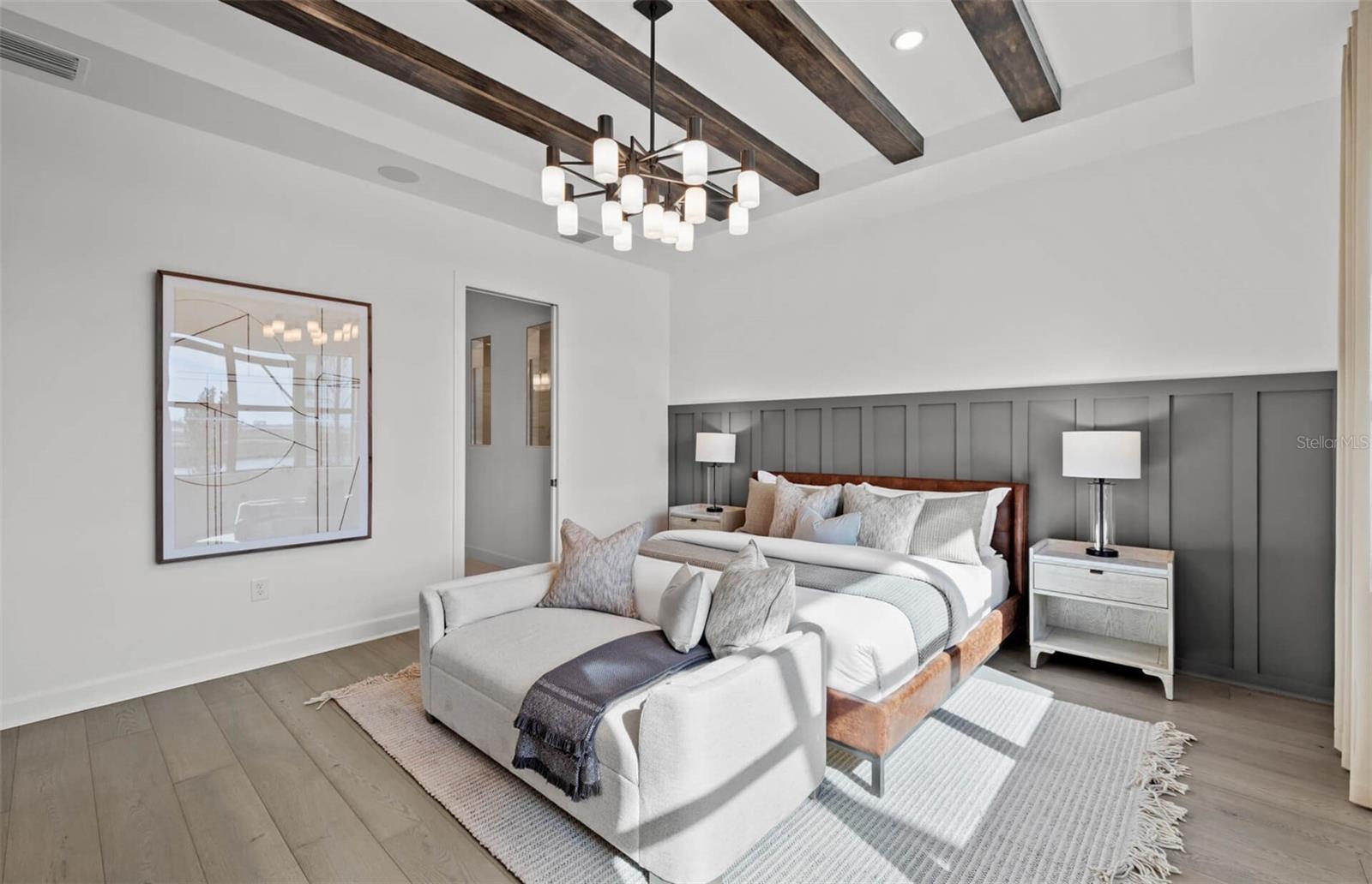 Photos depict staged model home.