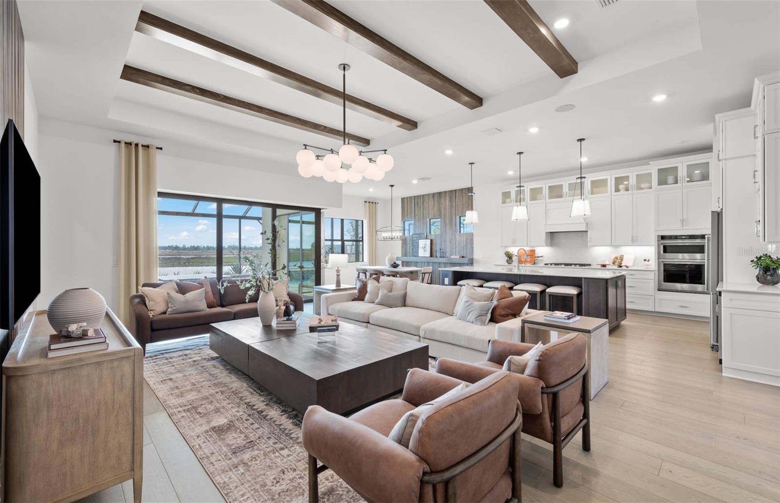 Photos depict staged model home.